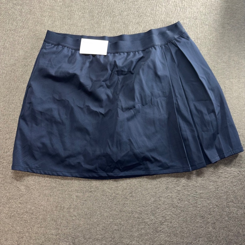 Lady Hagen Side Pleat Skort Navy Blazer XL WGH17447 Moisture Wicking Golf Tennis